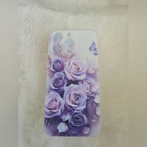 Lavender Rose iPhone 14 Pro Max Case | Floral Aesthetic Protective Cover